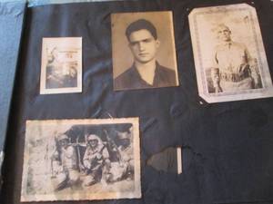 lot 309 image: Vintage photo scrapbook containing ...