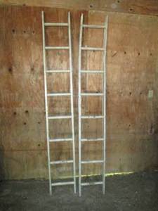lot 148 image: 2 Aluminum ladders...