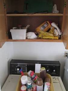 lot 34 image: Content of cupboard to include spra...