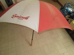 lot 37 image: Oversized Smirnoff Vodka logo umbre...