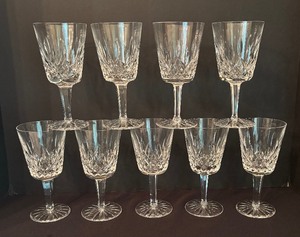 lot 32 image: Waterford Lismore Claret Crystal Stemware