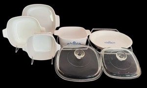 lot 68 image: Vintage Corningware including 2 Liter, 1.5 Liter, 1 Quart and More