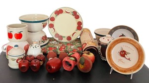 lot 65 image: Amazing Grouping of Apple Kitchenware Decor