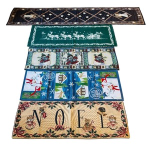 lot 189 image: Christmas Variety of Runners with Angels, Reindeer, Let It Snow and More