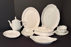 lot 171 image: Wonderful White China by Racine, BIA, Oneida, Snowhite and More