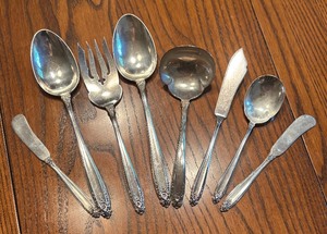 lot 2B image: Elegant International Prelude Sterling Silver Serving Utensils