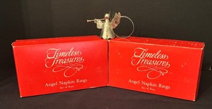 lot 175 image: Vintage Timeless Treasures Angelic Napkin Rings