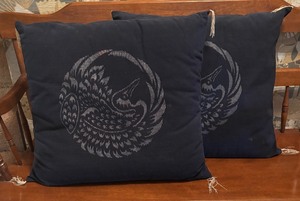 lot 176 image: Pair of Vintage Japanese Wedding Pillows