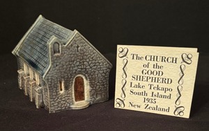 lot 178 image: The Church of the Good Shepherd South Island, New Zealand Figurine by Geoff Brookes Designs
