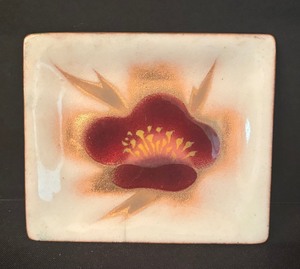 lot 216 image: Ando Cloisonne Floral Dish