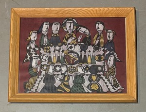 lot 292 image: The Last Supper Abstract Print by Sadao Watanbe