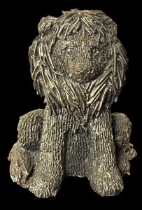 lot 293 image: Hudson Honeywell Pewter Lion Figurine