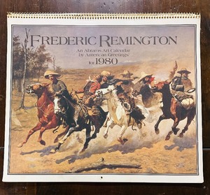 lot 321 image: Vintage 1980 Frederick Remington Calendar