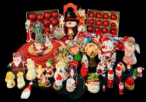 lot 317 image: Giant Lot of Vintage Christmas Decor