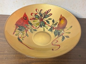 lot 374 image: Lenox Winter Greetings Decoupage Bowl