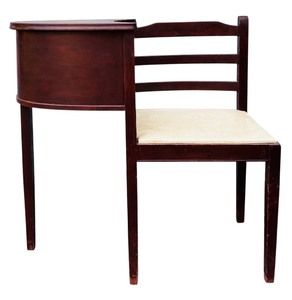 lot 3A image: Vintage Telephone Bench or Gossip Bench Kotton Kleser from 1920s to 1950s