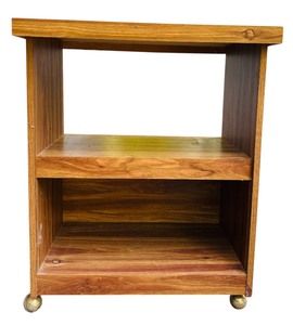 lot 356 image: Wooden Microwave Cart with Storage