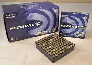 lot 16 image: Federal  Ammunition  Champion Shotshell Primer 1000ct
