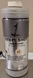 lot 17 image: Precision Reloading  Zinc Plated Steel Shot #1 for shotshell reloading