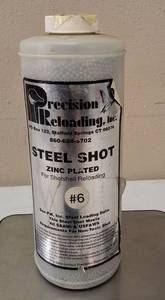 lot 18 image: Precision Reloading  Zinc Plated Steel Shot #6 (.110) - 10 Lbs.