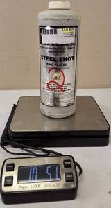 lot 24 image: Precision Reloading -Zinc Plated Steel Shot #2 (.150) - 10  lbs 5.1 oz
