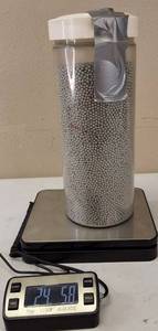 lot 38 image: Precision Reloading  Zinc Plated Steel Shot #2 (.150)  - 24 Lbs.  & 5.8 oz