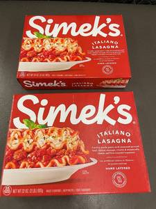 H - Simek's Italiano Lasagna 32 oz (2 Pack)
