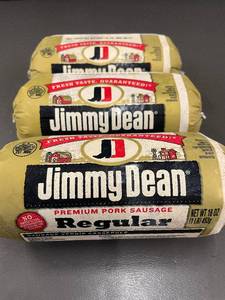 lot 5 image: I - Set of 3 Jimmy Dean Premium Pork Sausage Rolls, 16 oz Each