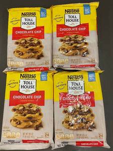 lot 7 image: J - 4 Packs Nestle Toll House Chocolate Chip Cookie Dough