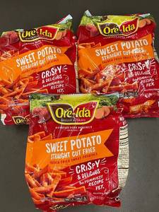 lot 9 image: Ore-Ida Sweet Potato Straight Cut Fries 19 oz - Pack of 3