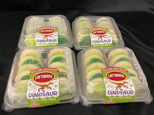lot 23 image: C - Lofthouse Dinosaur Frosted Sugar Cookies - 4 Packs