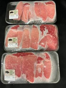 lot 35 image: I - 3 packs of Boneless Pork Loin Country Style Ribs 3lbs min