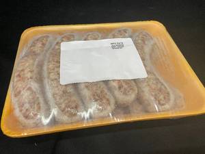 lot 40 image: M - 2.5LBs Package of Block & Barrel Traditional Raw Bratwurst Sausages