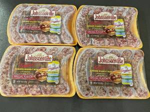 lot 52 image: 4 Packs of Johnsonville Summer Shandy Beer Bratwurst Sausage