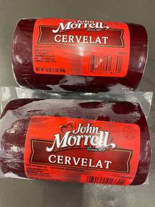 lot 213 image: John Morrell Cervelat Summer Sausage 2LBs In Date