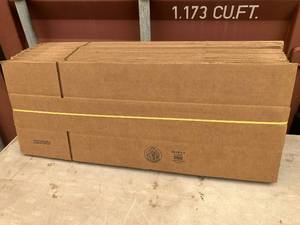 lot 55 image: Uline Shipping Boxes - 24 x 8 x 4