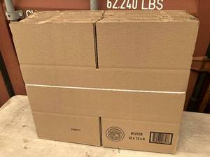 lot 79 image: Shipping Boxes - 12 x 12 x 8
