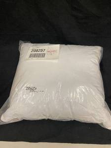 lot 10 image: 2 Pack Down Alternative Throw Pillow Inserts 20 x 20 - White