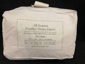 lot 55 image: All Season Feather Down Duvet FullQueen