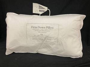 lot 75 image: Firm Down Pillow King Size with Torn Packaging