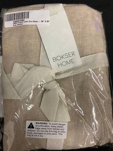 lot 98 image: 100% French Linen Euro Sham - 26 X 26 Putty Heather