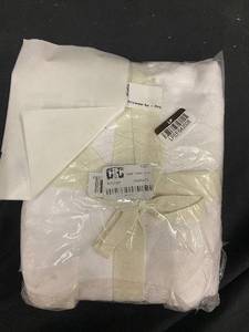 lot 100 image: 100% French Linen Pillowcase Set - King Size, White