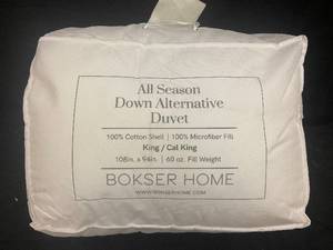 lot 125 image: All Season Down Alternative Duvet KingCal King by Bokser Home