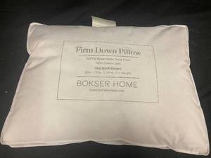 lot 126 image: Firm Down Pillow with 100% Cotton Shell - StandardQueen
