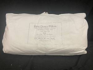 lot 163 image: Firm Down Pillow with Duck Down Filling - King Size