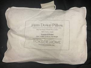 lot 171 image: Firm Down Pillow by Bokser Home - StandardQueen Size