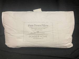 lot 172 image: King Size Firm Down Pillow by Bokser Home