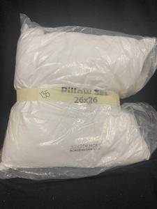 lot 175 image: Down Alternative Pillow Insert Set of 2 Euro 26x26