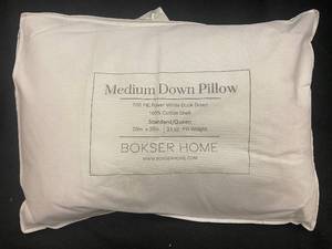 lot 176 image: Medium Down Pillow with 700 Fill Power - StandardQueen