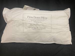 lot 178 image: Firm Down Pillow - 700 Fill Power White Duck Down, King Size